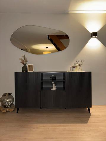 Meubella Vintar Dressoir - Antraciet 150cm