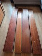 Gebruikte Merbau balken 4cm dik, Ophalen, Gebruikt, 25 tot 50 mm, Balk