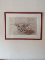 Te koop mooie bloemen kar van Floor Kooman, Antiek en Kunst, Kunst | Litho's en Zeefdrukken, Ophalen