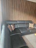 Leren hoek bank, Huis en Inrichting, Banken | Bankstellen, Ophalen, 250 tot 300 cm, Gebruikt, Hoekbank