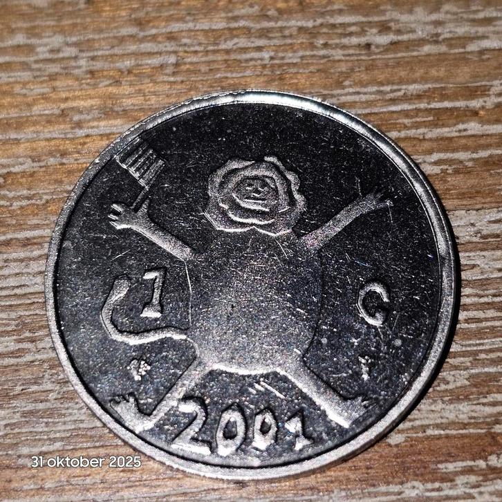 Gulden Beatrix 2001 - Laatste Jaar!, Postzegels en Munten, Munten | Nederland, Losse munt, 1 gulden, Koningin Beatrix, Ophalen of Verzenden