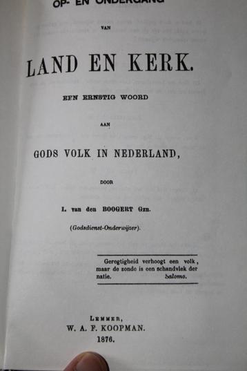 Een ernstig woord aan Gods volk (1876, reprint) beschikbaar voor biedingen