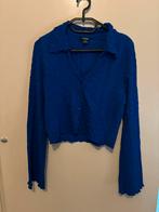 Monki tweedelig set blauw maat m/l, Maat 38/40 (M), Kostuum of Pak, Blauw, Ophalen of Verzenden