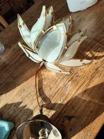 Vintage Lotus Bloem Plafondlamp, Ophalen, Gebruikt, Vintage, Glas