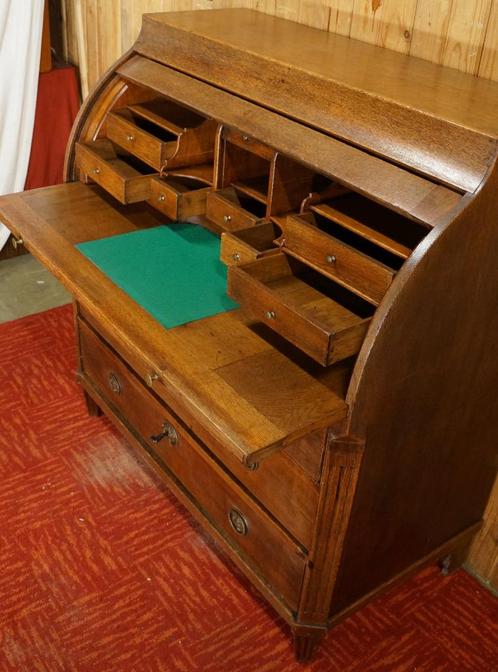 Antiek roltop bureau Computer rolluik buro meubel secretaire, Antiek en Kunst, Antiek | Meubels | Kasten, Ophalen