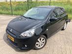 Mitsubishi Space Star 1.0 MPI 52KW 2015 Zwart, Auto's, Mitsubishi, Voorwielaandrijving, Stof, Zwart, Zwart