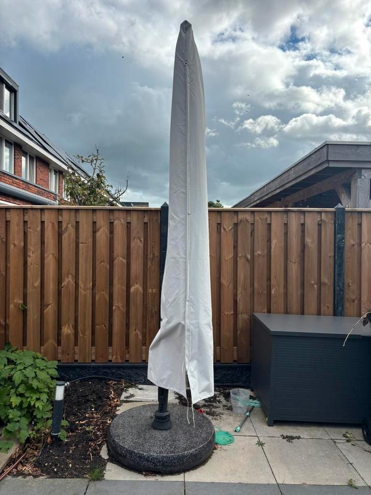 glatz sombrano s+ easy zweefparasol 400 cm, Tuin en Terras, Parasols, Zo goed als nieuw, Zweefparasol, Ophalen