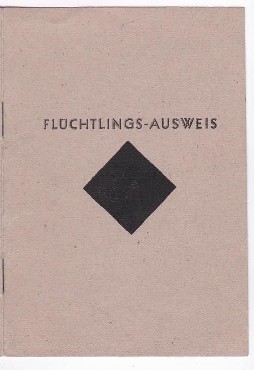 Fluchtlings-Ausweis -Duits 1947. - Familie Betram., Verzamelen, Militaria | Tweede Wereldoorlog, Overige soorten, Boek of Tijdschrift
