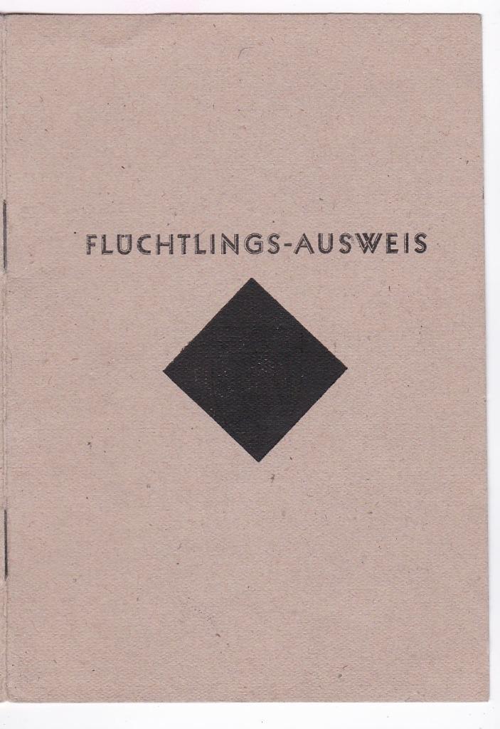 Fluchtlings-Ausweis -Duits 1947. - Familie Betram., Verzamelen, Militaria | Tweede Wereldoorlog, Overige soorten, Boek of Tijdschrift