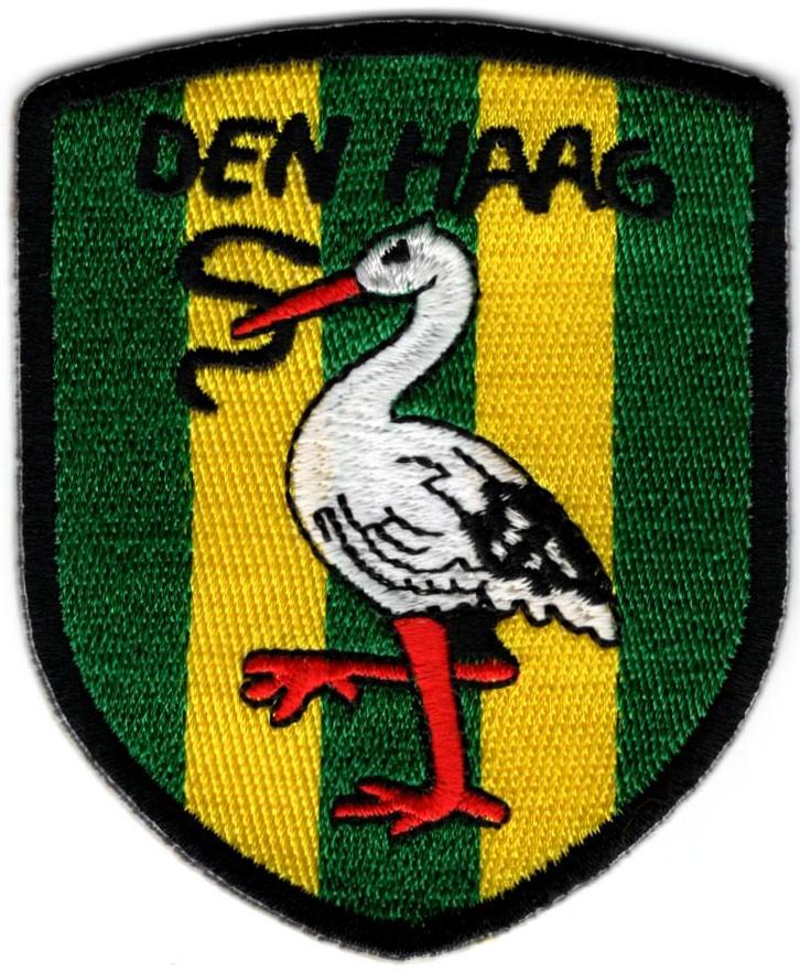 Den Haag vlag schild stoffen opstrijk patch embleem #3, Verzamelen, Kleding en Patronen, Nieuw, Overige typen, Verzenden
