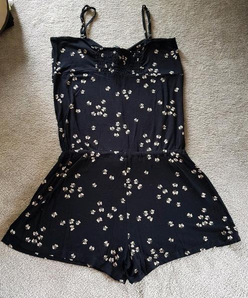 King Louie jumpsuit zwart vlinder motief elastisch katoen, Kleding | Dames, Jumpsuits, Gedragen, Maat 38/40 (M), Zwart, Ophalen of Verzenden