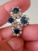Vintage 1980 kristallen steentjes broche, Sieraden, Tassen en Uiterlijk, Broches, Ophalen of Verzenden, Zo goed als nieuw
