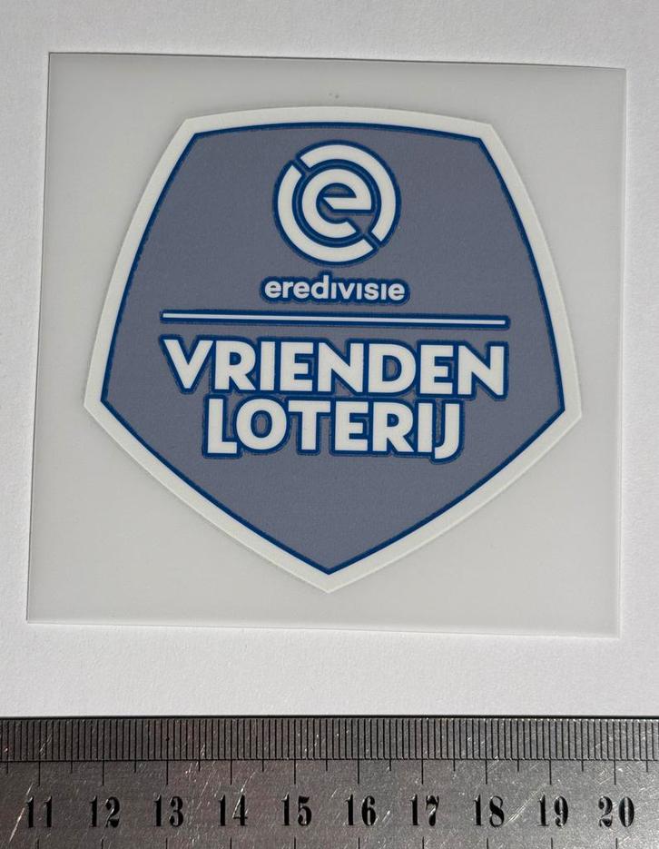 Originele mouwlogo badge van EREDIVISIE VRIENDEN LOTERIJ, Verzamelen, Sportartikelen en Voetbal, Nieuw, Shirt, F.C. Utrecht, Ophalen of Verzenden