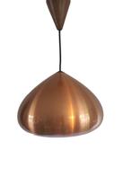 Prachtige vintage Jo Hammerborg design F & M Dania hanglamp, Ophalen of Verzenden, Gebruikt, Metaal, Minder dan 50 cm