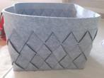 Leuke grijze mand met hengsels voor boeken/krant/Duckies, Ophalen, Nieuw, Rond, Riet