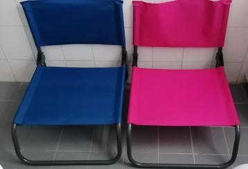 Camping-/strandstoeltjes 2 stuks zgan € 15,00 beschikbaar voor biedingen