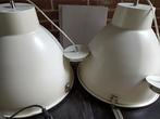 Set van 2 Vintage Hanglampen, Ophalen, Gebruikt, 50 tot 75 cm, Metaal