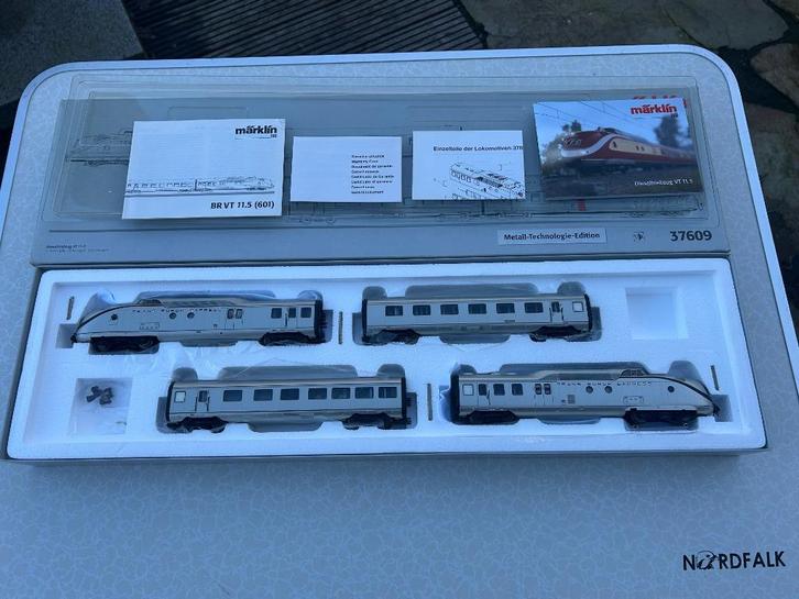 Marklin H0 37609 Dieseltreinstel VT 11.5, DB "TEE", METALL, Hobby en Vrije tijd, Modeltreinen | H0, Nieuw, Treinset, Wisselstroom