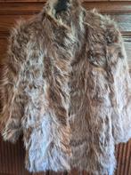 Antieke bont jas mantel gevoerd 77 cm lang zgan vintage, Antiek en Kunst, Antiek | Kleding en Accessoires, Ophalen of Verzenden