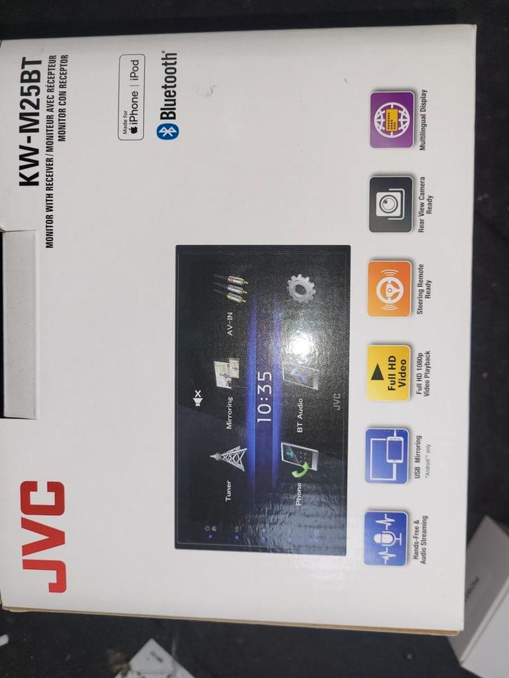 JVC KW-M25BT incl camera, Auto diversen, Autoradio's, Nieuw, Ophalen of Verzenden