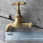 Oude Messing Kraan - Sierlijk Design, Ophalen of Verzenden, Gebruikt, Koper, Kraan