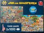 Jan van Haasteren puzzel 2 in 1 Muziekwinkel/Vakantiekriebel, Ophalen of Verzenden, 500 t/m 1500 stukjes, Zo goed als nieuw