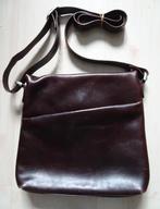 LEREN TAS VAN BOSBOOM *, Ophalen of Verzenden, Zo goed als nieuw, Bruin, Schoudertasje