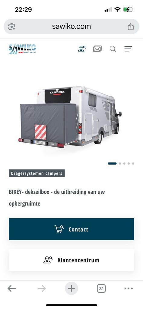 Te koop Sawiko fietsendrager, Caravans en Kamperen, Camper-accessoires, Zo goed als nieuw, Ophalen of Verzenden