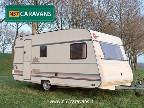 Bürstner Scala 430 / Dorema voortent, Caravans en Kamperen, Caravans, Bedrijf, tot en met 4, 750 - 1000 kg, Treinzit, Bürstner