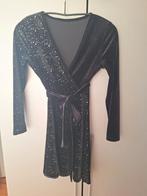 Fluwelen jurkje met glitters - maat 36/38/40, Zwart, Ophalen of Verzenden, Zo goed als nieuw, Maat 36 (S)