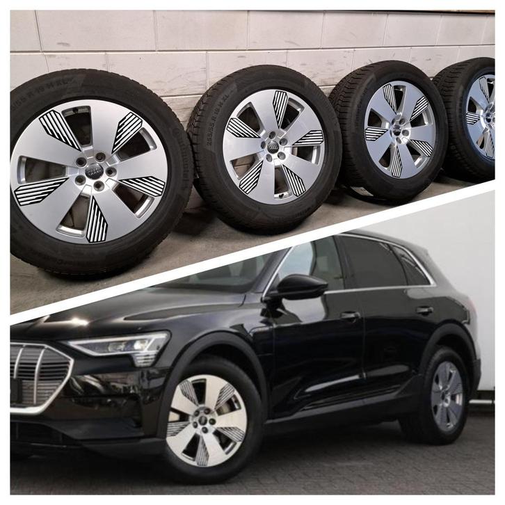 Lichtmetalen velgen Audi E-tron Q7 Q8 255/55/19 top set!, Auto-onderdelen, Banden en Velgen, Banden en Velgen, Winterbanden, 19 inch