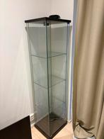 Glazen Vitrinekast met Verlichting, Met plank(en), Minder dan 50 cm, Ophalen of Verzenden, Minder dan 25 cm