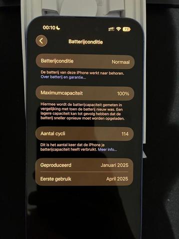 iPhone 16 Plus Blauw - 128GB - Zo goed als nieuw! beschikbaar voor biedingen