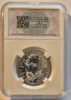 Van Gogh Zilveren Herdenkingsmunt 2003 UNC in slab, Postzegels en Munten, Munten | Nederland, Verzenden, Koningin Beatrix, Zilver