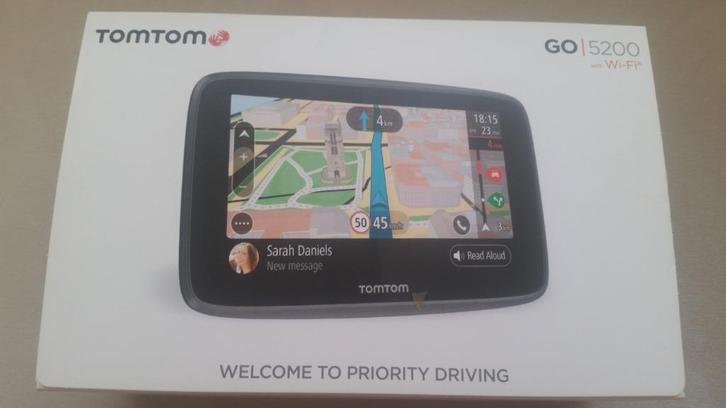 Tomtom GO 5200 Wifi World met LifeMaps-Traffics/File-Flits, Auto diversen, Autonavigatie, Gebruikt, Ophalen of Verzenden