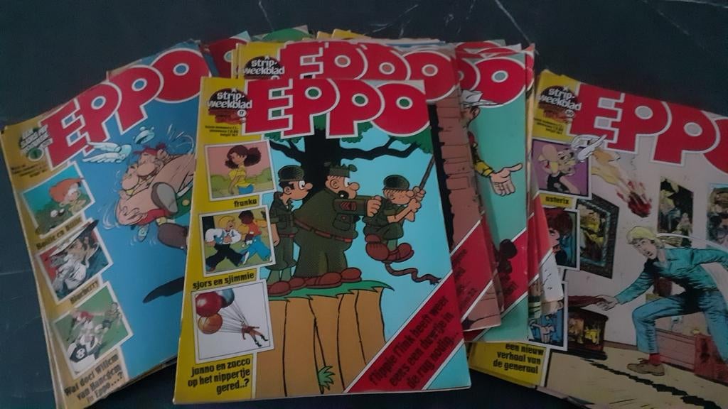 Eppo 1975 (compleet) + 1976 (niet compleet), Meerdere stripboeken, Ophalen of Verzenden, Gelezen