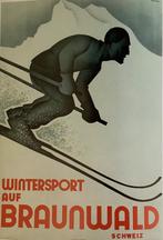 Affiche veilingcatalogus Olympische Spelen sport reclame, Boeken, Grafische vormgeving, Ophalen of Verzenden, Zo goed als nieuw