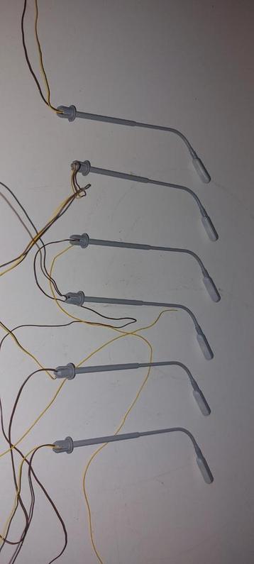 7 Lantaarnpalen voor HO Treinbanen  beschikbaar voor biedingen