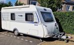 Caravelair Antares 420 Quatro met Luifel, Caravans en Kamperen, Caravans, 75 kg, Treinzit, Dwarsbed, 4 tot 5 meter