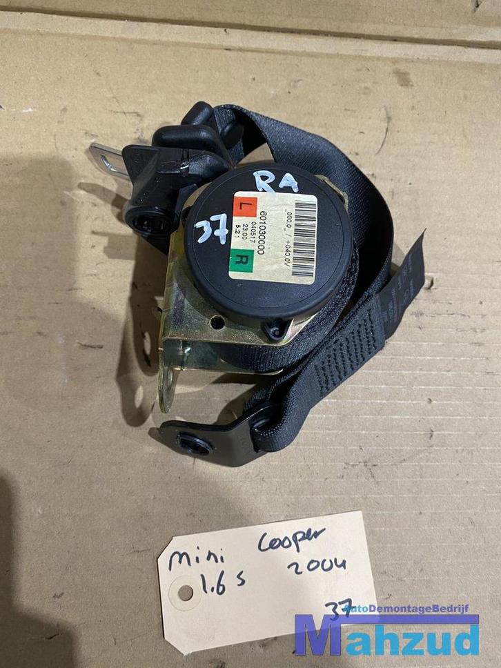 MINI COOPER R50 R53 Rechts achter gordel 7055962 2001-2006, Auto-onderdelen, Interieur en Bekleding, Mini, Gebruikt, Ophalen of Verzenden