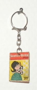 Sl452 sleutelhanger 3m scotch brite groen pannenboender, Ophalen of Verzenden, Gebruikt
