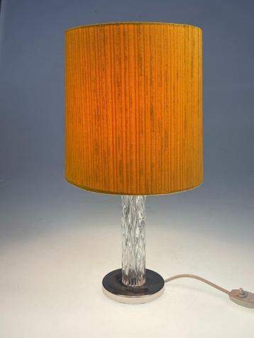 Kaiser Leuchten Tafellamp, Ijsglazen Voet, 1970'S beschikbaar voor biedingen