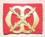 Metalen baret embleem Regiment Infanterie Chasse,, Embleem of Badge, Nederland, Landmacht, Verzenden
