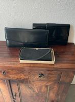 Vintage handtas enveloppe tas leer en lakleer jaren 50, Antiek en Kunst, Ophalen of Verzenden