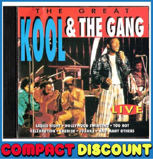 CD Kool + the Gang - the Great Kool + the Gang LIVE, Cd's en Dvd's, Cd's | R&B en Soul, Zo goed als nieuw, R&B, 1980 tot 2000