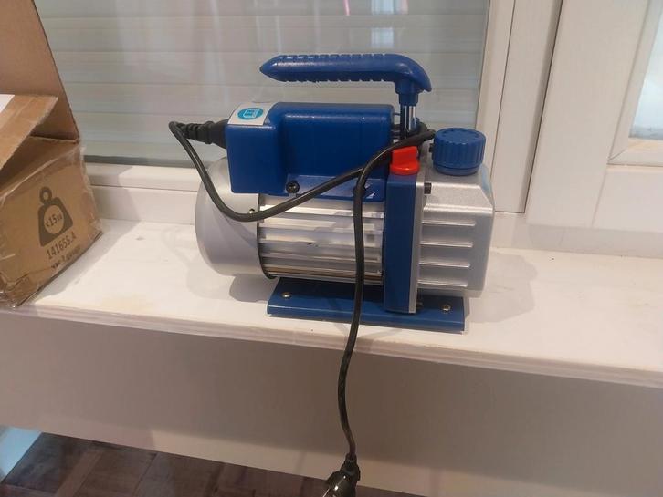 Vacuümpomp + Manometerset - VidaXL, Doe-het-zelf en Verbouw, Gereedschap | Overige machines, Gebruikt, Ophalen of Verzenden