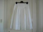 Witte rok met kant strook maat circa 38, Ophalen, Zo goed als nieuw, Maat 38/40 (M), Wit