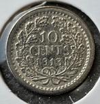 10 cent 1913, Postzegels en Munten, Munten | Nederland, Zilver, Ophalen of Verzenden, 10 cent, Koningin Wilhelmina