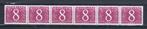 ROLZEGELS 468R IN 6 STRIP POSTFRIS, Postzegels en Munten, Postzegels | Nederland, Ophalen of Verzenden