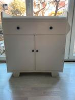 Roomwit houten commode, Ophalen, Minder dan 50 cm, Gebruikt, 25 tot 50 cm